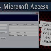 Jdbc Access Java With Msaccess Database Connectivity Jdbc Crud Operations Advance Java