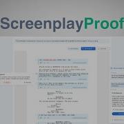 Introducing ScreenplayProof