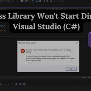 ИСПРАВЛЕНО Библиотека классов не запускается напрямую в Visual Studio C