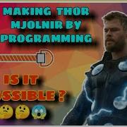 MAKING THOR MJOLNIR BY PROGRAMMING Programming Whatsap Status Short Avenger Thor