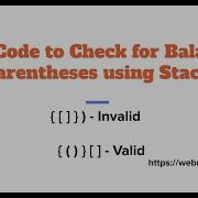 Проверка сбалансированности скобок с помощью Stack объяснение кода и алгоритма Java