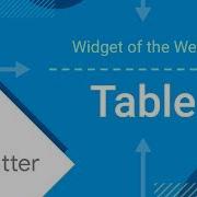 Table Flutter Widget Of The Week