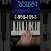 Golden KPop Demon Hunters Piano Tutorial Shorts