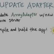 Update The Adapter Developing Android Apps