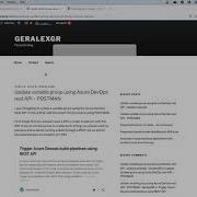 Update Variable Group Using Azure DevOps Rest API POSTMAN