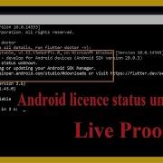 How To Fix Flutter Android License Status Unknown Problem Android Studio SDK