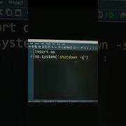 Shutdown Using Python Programming Coding Shorts