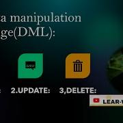 4 SQL DML Commands Insert Update Delete