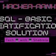 HackerRank SQL Basic Certification Solution