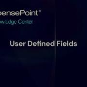 User Defined Fields