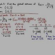 Optimization Global Extremes Of A Function On An Interval