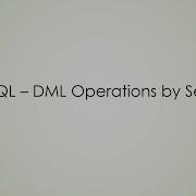 PL SQL DML Operations By Sequence