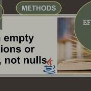 Effective Java Item 54 Return Empty Collections Or Arrays Not Nulls
