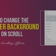 How To Change The Sticky Header Background Color On Scroll Without CSS In Elementor