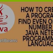 How To Create A Program Find Even Or Odd Number In JAVA NETBEAN Programming Language