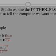 Using If Statements In Visual Basic