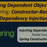 How To Inject Dependent Object Using Spring Dependency Injection By Constructor Spring Tutorial