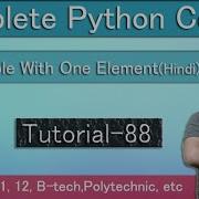 Tuple With One Element Tutorial 88