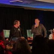 Misha Collins And Mark Sheppard Laughing Hysterically