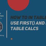 Как в Tableau за 5 минут использование функций First и Last