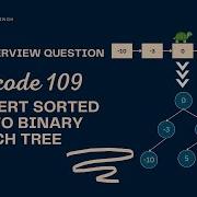Convert Sorted List To Binary Search Tree Leetcode 109 Python