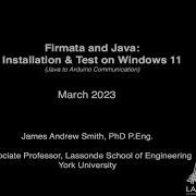 Firmata And Java Installation Test On Windows 11