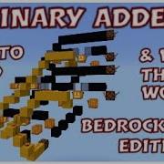 How To Build A Binary Adder Bedrock Edition