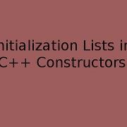 C Initialization Lists Explained
