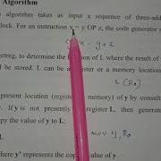 Code Generation Algorithm Compiler Design KTU