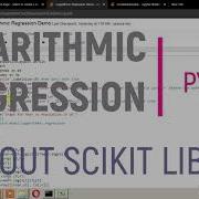 Logarithmic Regression Without Scikit Library Python Jupyter