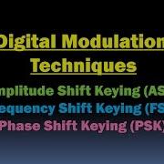 ASK FSK PSK Modulation Digital Modulation Techniques Amplitude Frequency And Phase Shift Keying