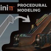 Houdini Tutorial Procedural Modeling Escalator