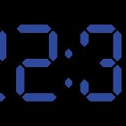 Royal Blue 22 Minutes And 30 Seconds Countdown Timer Digital Clock
