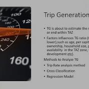 Trip Generation Trip Rate Analysis Cross Classification Regression Model By Prof Dr Asim Farooq