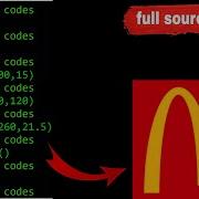 McDonald S Logo Using Coding Python Turtle Graphics Full Source Code