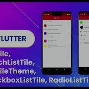 Flutter Widget 39 ListTile ListTileTheme SwitchListTile CheckboxListTile Speed Code