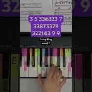 Crazy Frog Axel F Easy Piano Tutorial Pianotutorial Easypiano Crazyfrog Axelf Piano