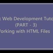 Flask Web Development With Python Part 3 Working With HTML File