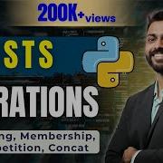 Lec 21 Python List Operations Slicing Membership Repetition Concat With Examples