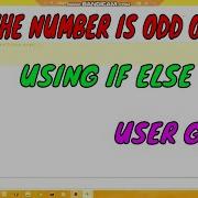 FIND A NUMBER IS ODD OR EVEN OF USER DEFINED USING IF ELSE STATEMEN BLUEJ JAVA TechnoZen