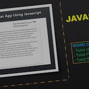 JAVASCRIPT PROJECT WORD COUNTER APP BOOTSTRAP PRAROZ