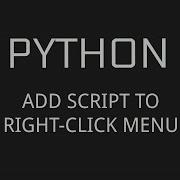 Add Python Script To Right Click Menu Context Menu Windows 10