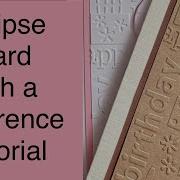 Eclipse Card With A Difference Embossed Eclipse Technique