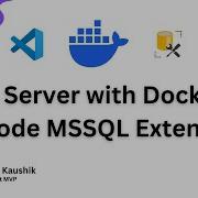 Run SQL Server In Docker VSCode MSSQL Extension In English