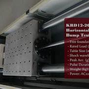 KRD12 200 Pneumatic Horizontal Shock Bump Test System