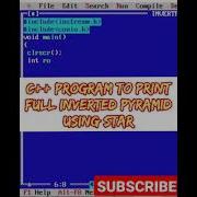 C PROGRAM TO PRINT FULL INVERTED PYRAMID USING STAR C Shorts