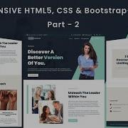 Responsive Landing Page Using HTML CSS JQuery And Bootstrap 4 Complete Website Using Bootstrap 4