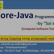 Java Array Copying With Arraycopy Method Java Arrays Java System Class Array Copy 447