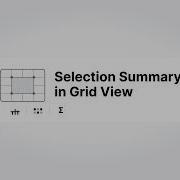 New In Teable Selection Summary In Grid View