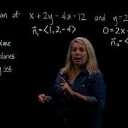 Intersection Of Two Planes Example